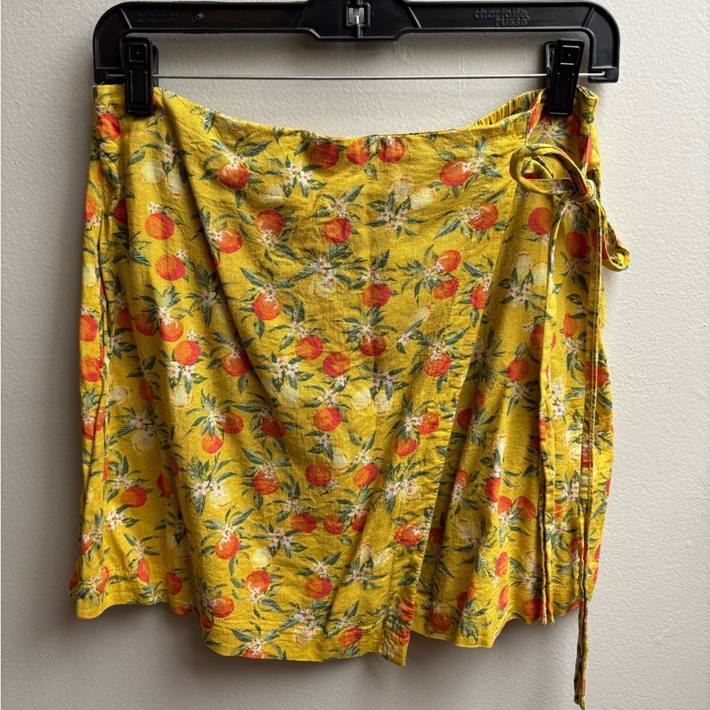Orange printed mini skirt from Wild Fable (Target)